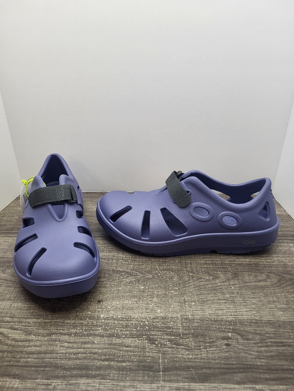 Oofos Oocandoo Recovery Sandals Shoes Water Drop Blue Women 10 Men 8 New